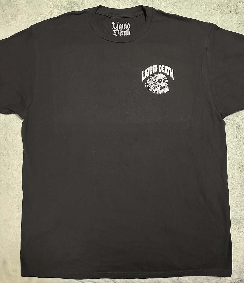 Liquid Death Mountain Water Graphic T-Shirt Black Size XL
